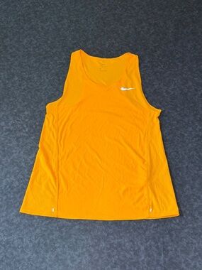 Nike Women's Dri Fit Tank Yellow/Orange Size Small